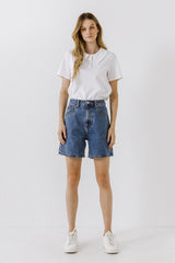 Oversized Collar T-Shirt