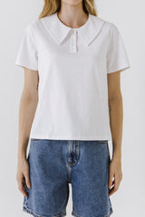 Oversized Collar T-Shirt