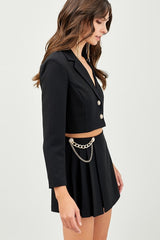 Black Knitted Blazer