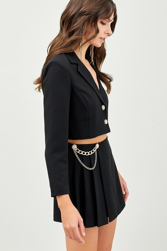 Black Knitted Blazer