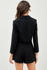 Black Knitted Blazer