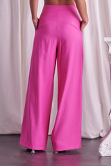 Wide Leg Pants (Aqua, Pink, or White)