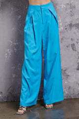 Wide Leg Pants (Aqua, Pink, or White)