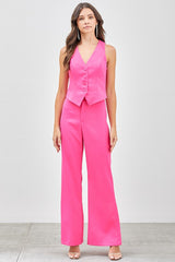 3 Color Way Wide Leg Pants
