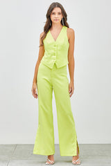3 Color Way Wide Leg Pants