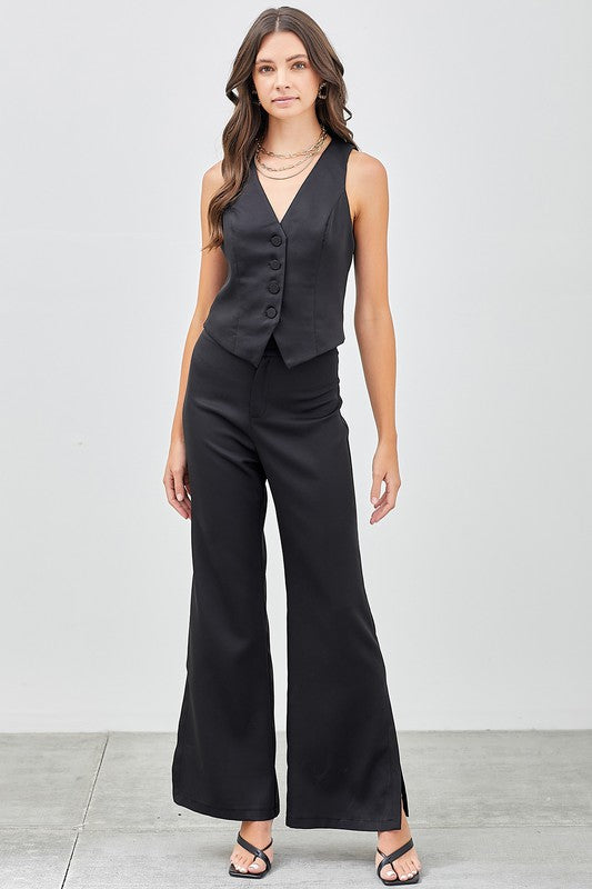 3 Color Way Wide Leg Pants