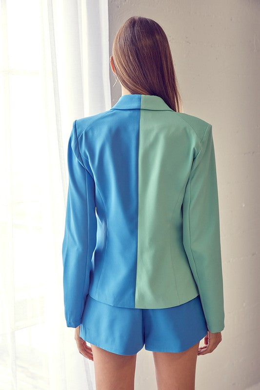 Color Block Blazer