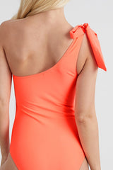 One Shoulder Tie SwimSuit
