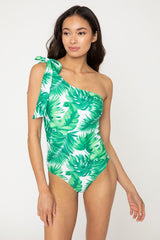 One Shoulder Tie SwimSuit